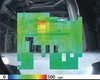 Gamma camera view of the same image, showing radiation intensity