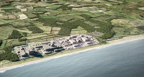 Proposed nuclear power plant at Sizewell C (Photo credit: EDF Energy)