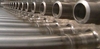 A row of tubesheet spigots before welding