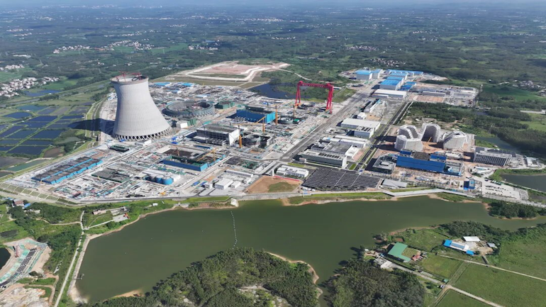 Mega cooling tower complete at Lianjiang 1 - Nuclear Engineering  International